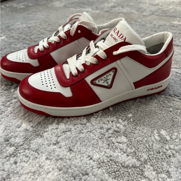 Prada Downtown Men’s Sneakers Size 36.5 Red EUC - Picture 7 of 11